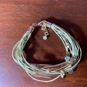 Lucky Brand Multi-Wrap Light Green Bracelet